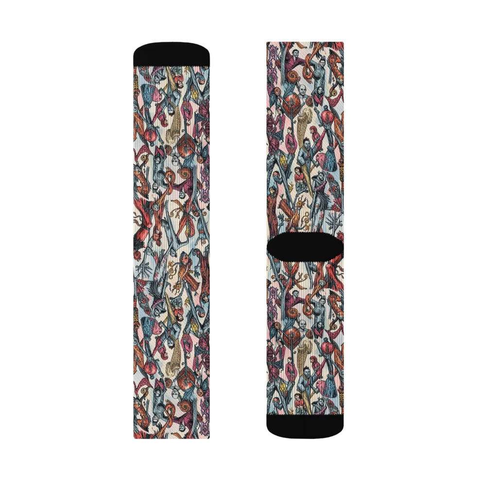 Freakshow Fête on Socks — Right Sock