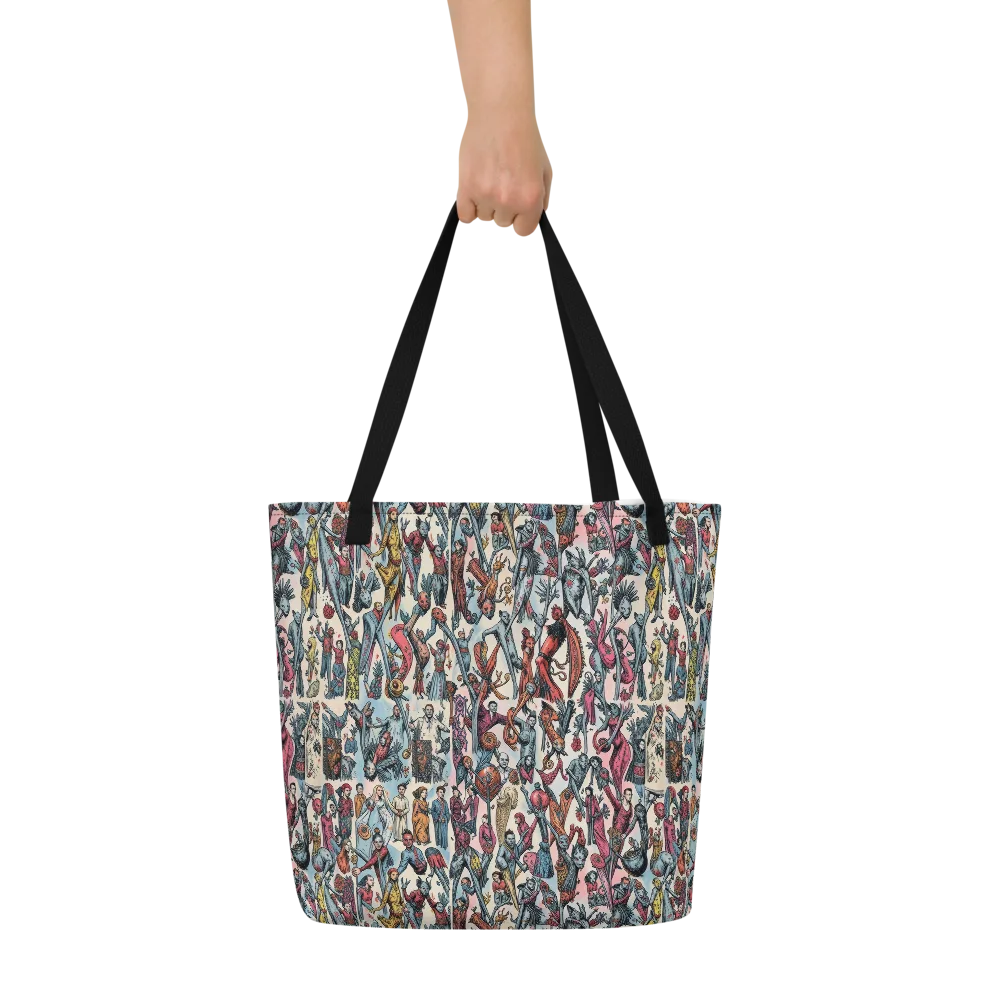 Freakshow Fête on Large Tote Bag W/ Pocket — Front