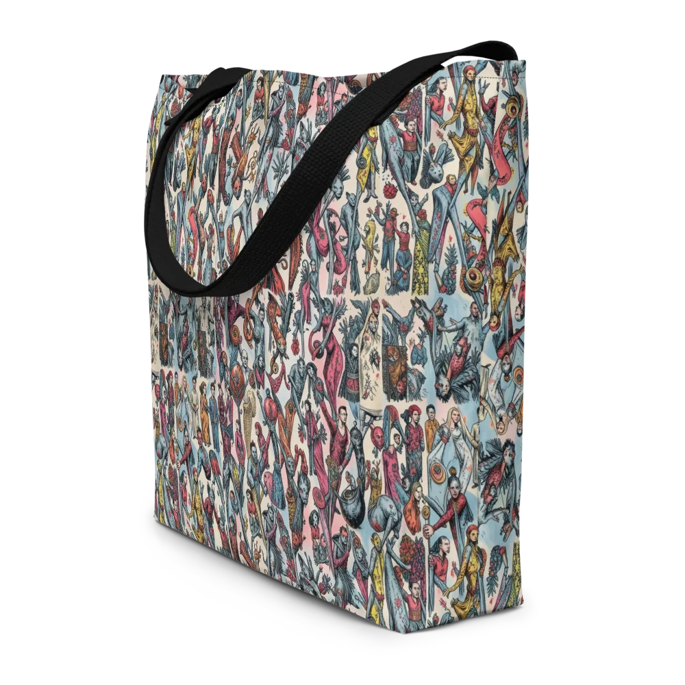 Freakshow Fête on Large Tote Bag W/ Pocket — Front