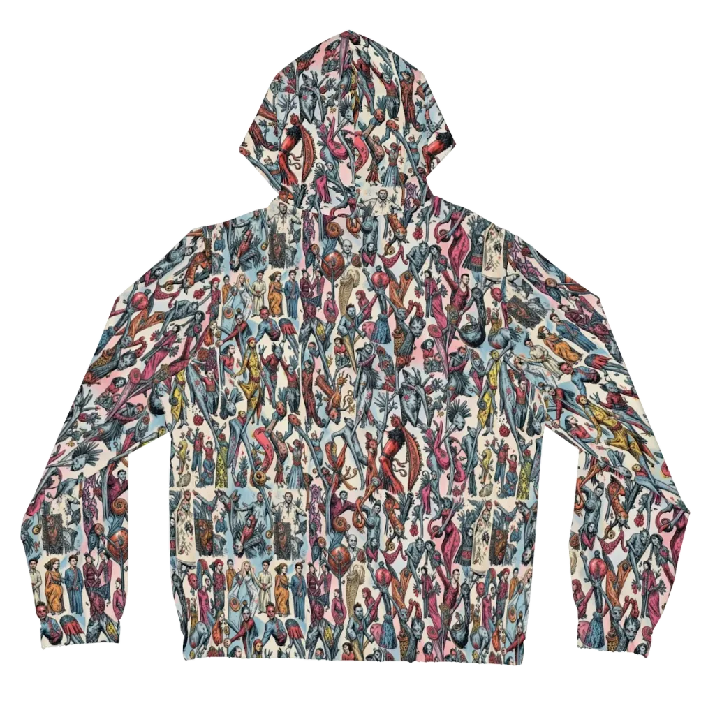 Freakshow Fête on Women's Full-Zip Hoodie — Back