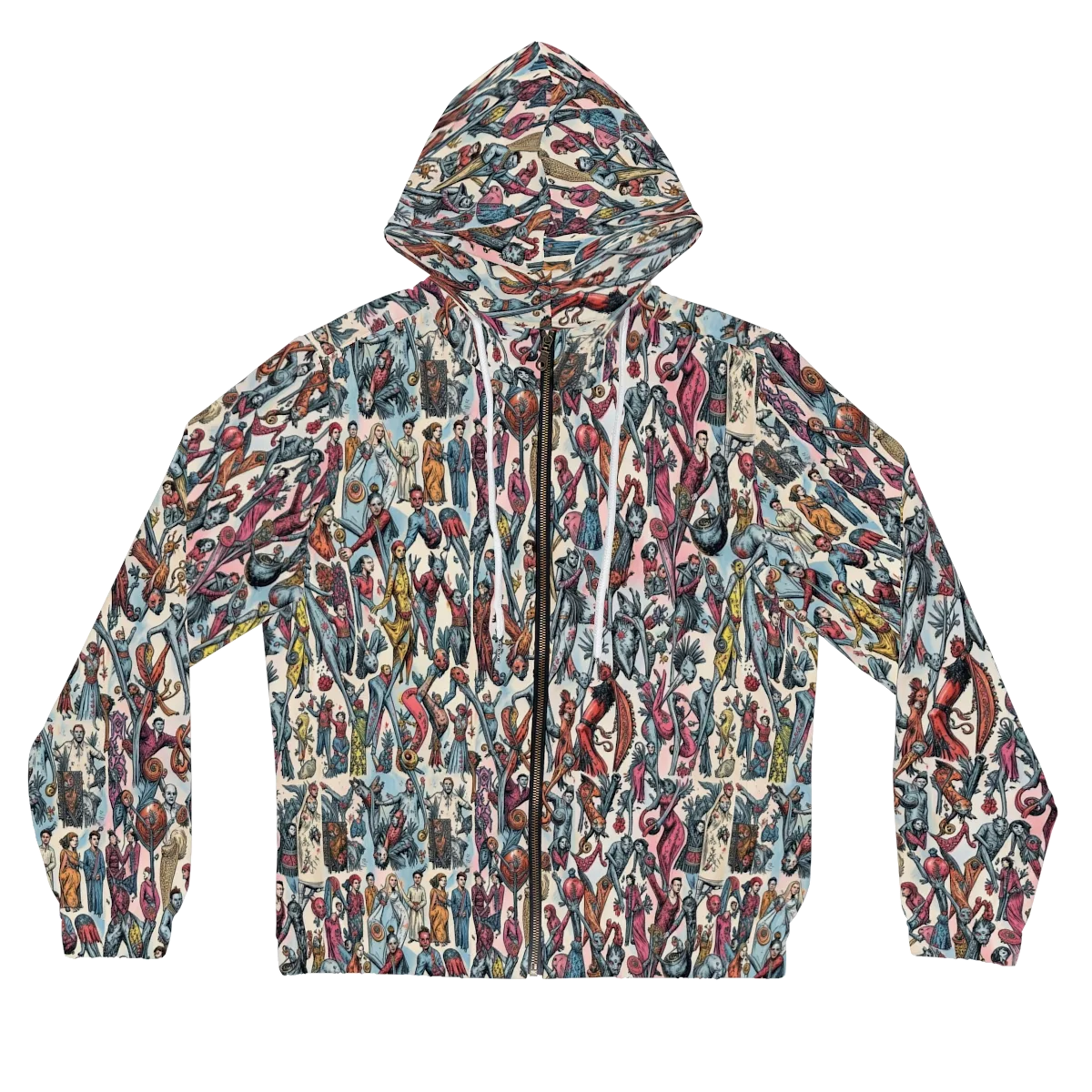 Freakshow Fête on Women's Full-Zip Hoodie — Front
