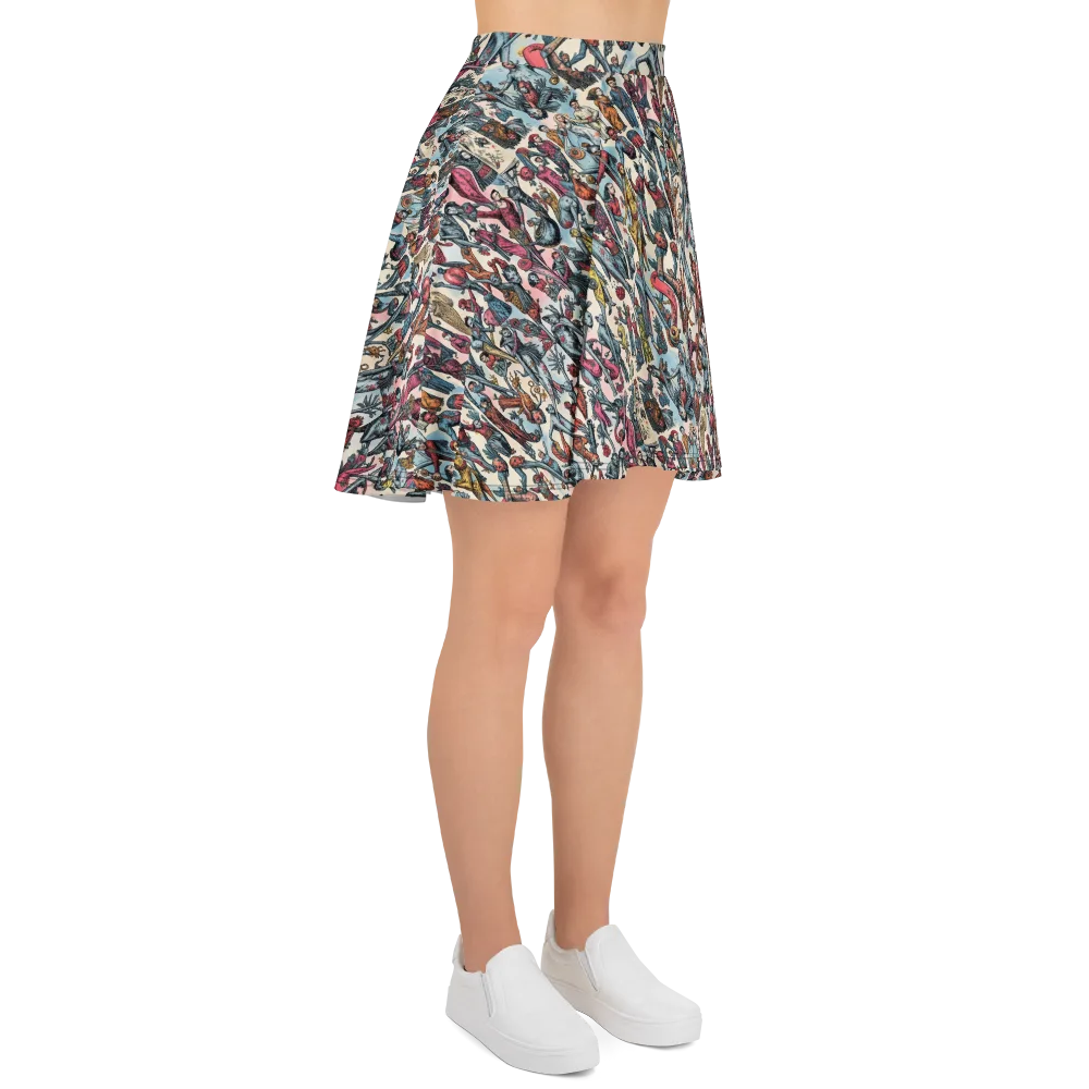 Freakshow Fête on Skater Skirt — Right