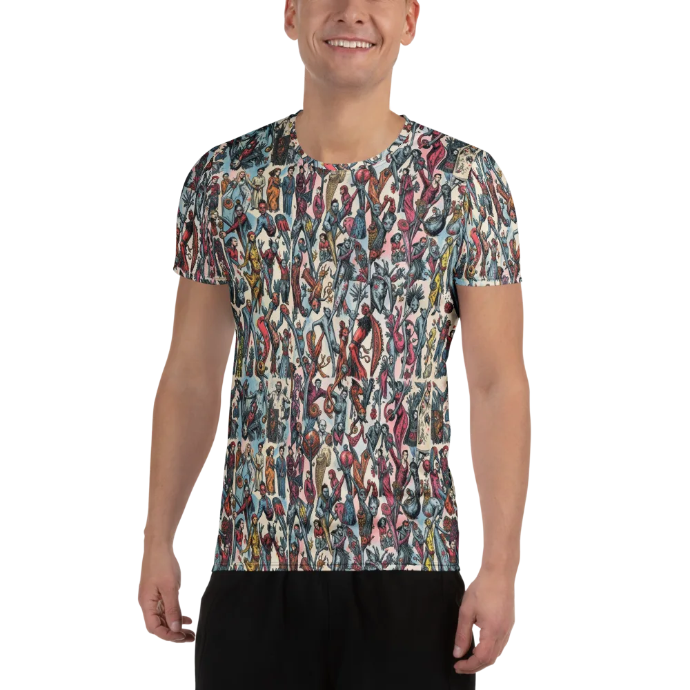 Freakshow Fête on Men's Athletic T-Shirt — Front