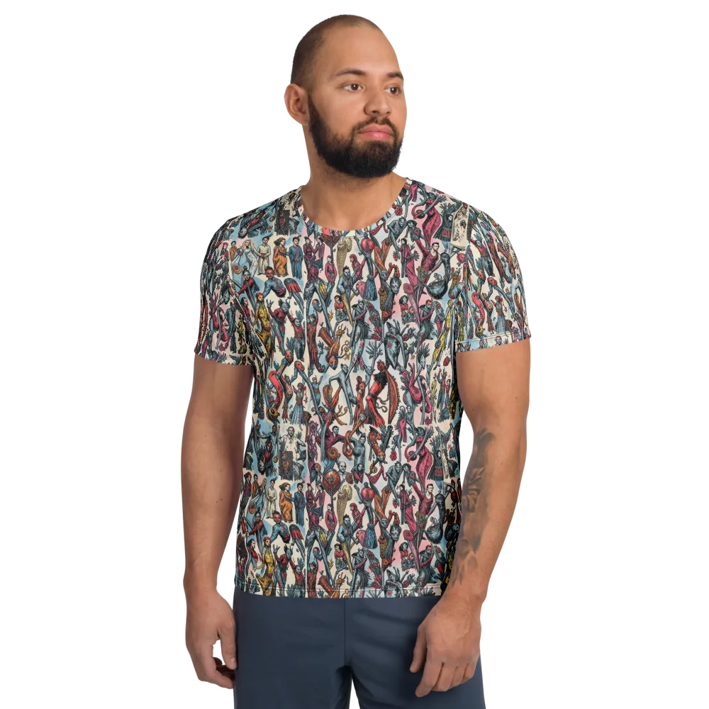 Freakshow Fête on Men's Athletic T-Shirt — Front