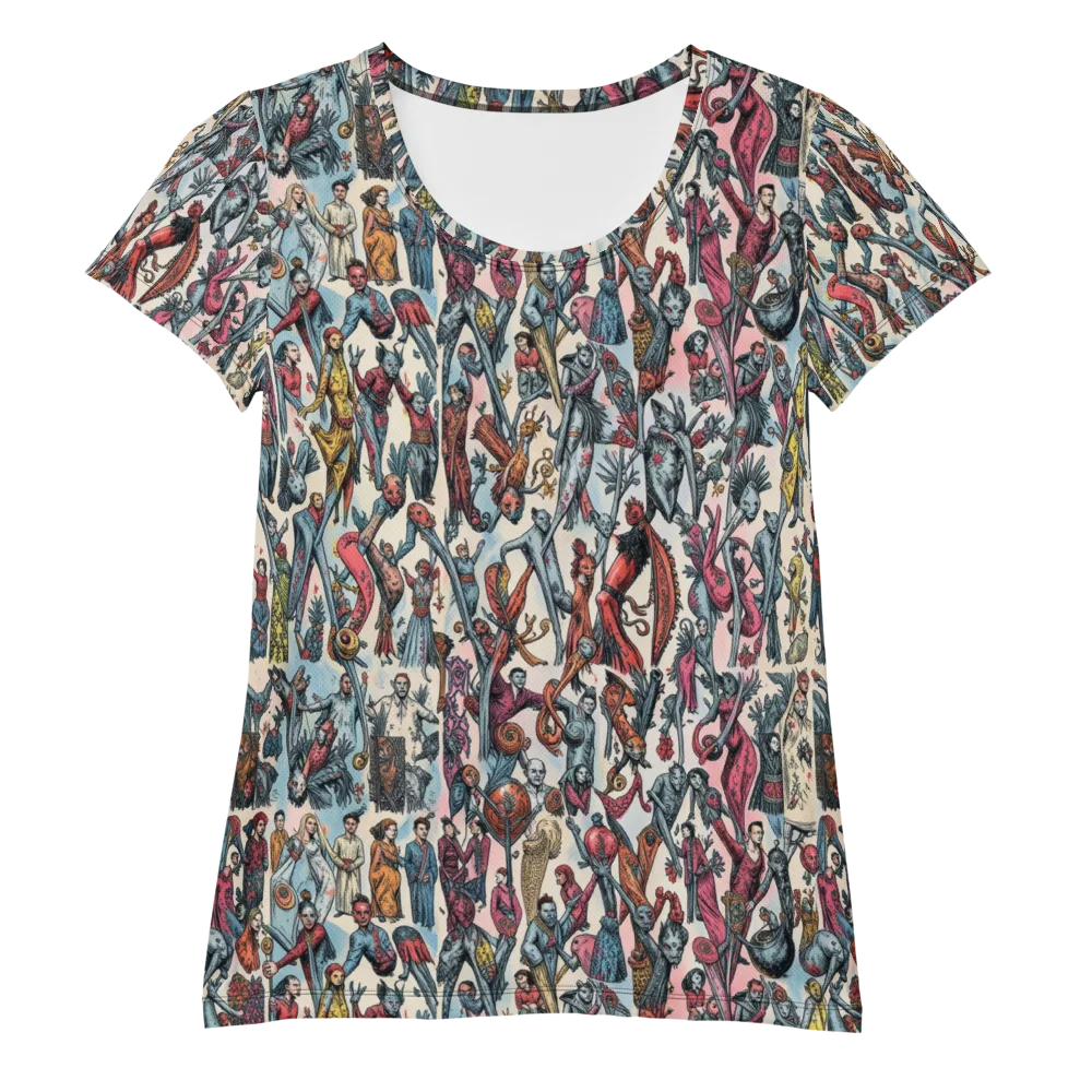Freakshow Fête on Women's Athletic T-Shirt — Front