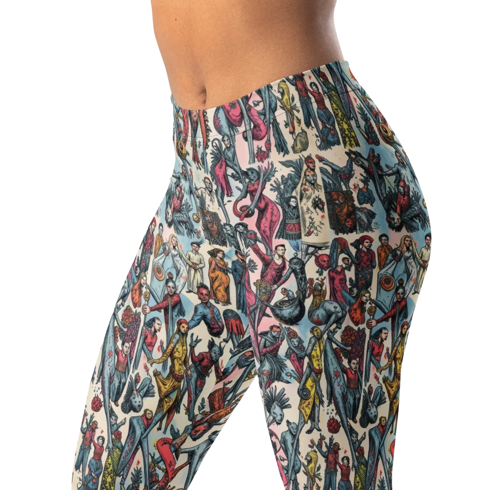 Freakshow Fête on Leggings — Left Front