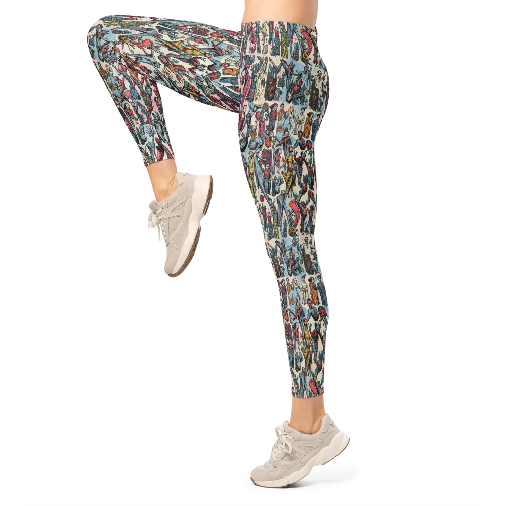 Freakshow Fête on Leggings — Left