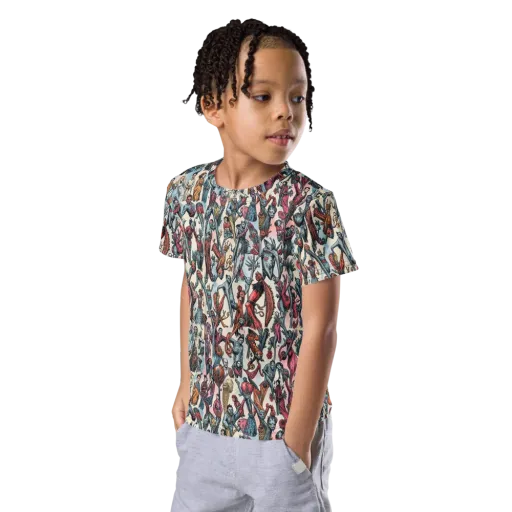 Freakshow Fête on a Kids Crew Neck T-Shirt