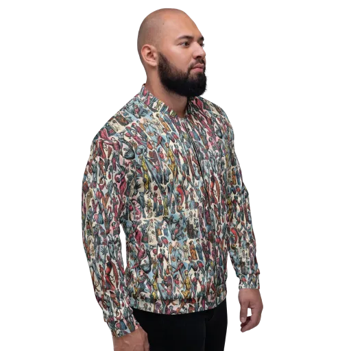 Freakshow Fête on a Bomber Jacket