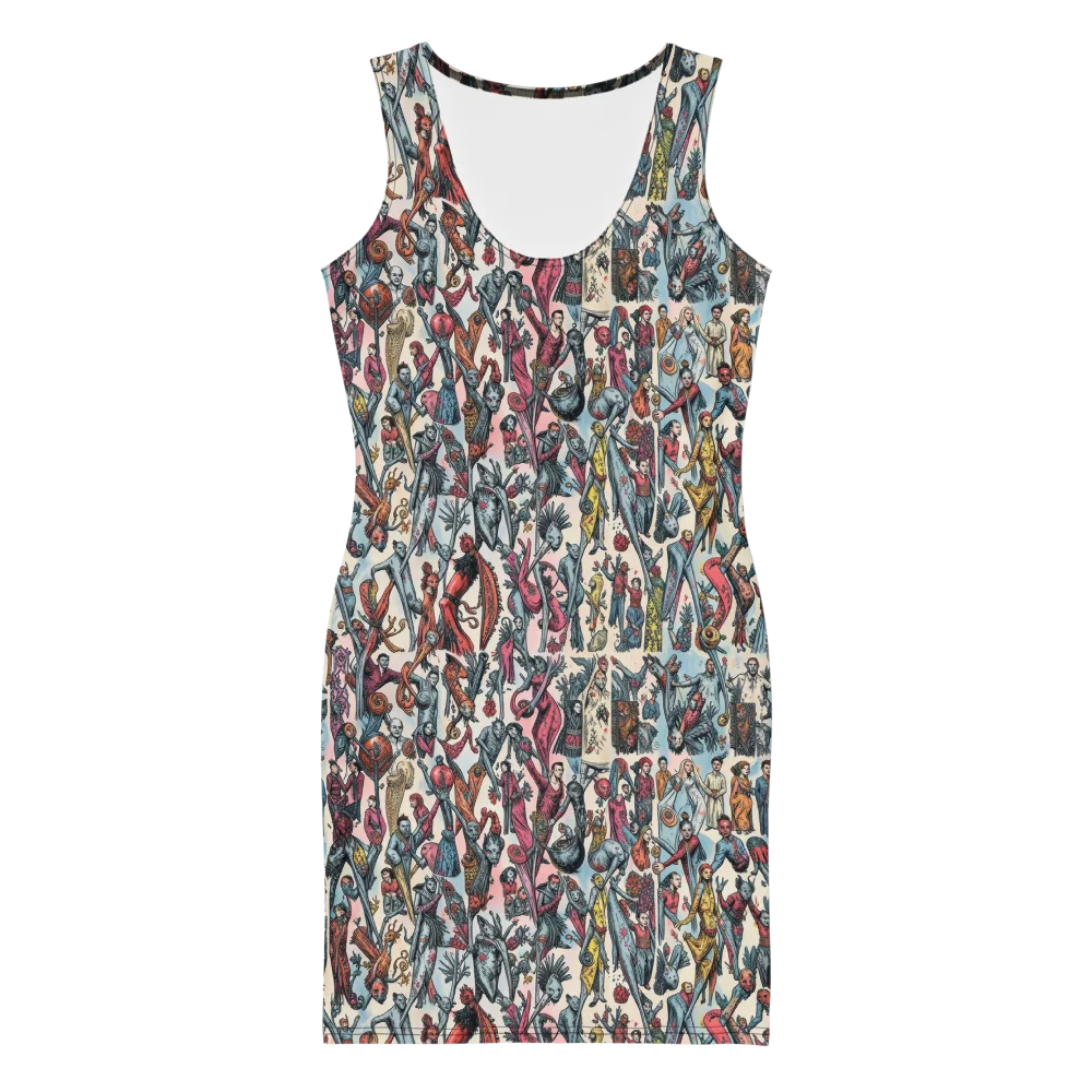 Freakshow Fête on Bodycon Dress — Front