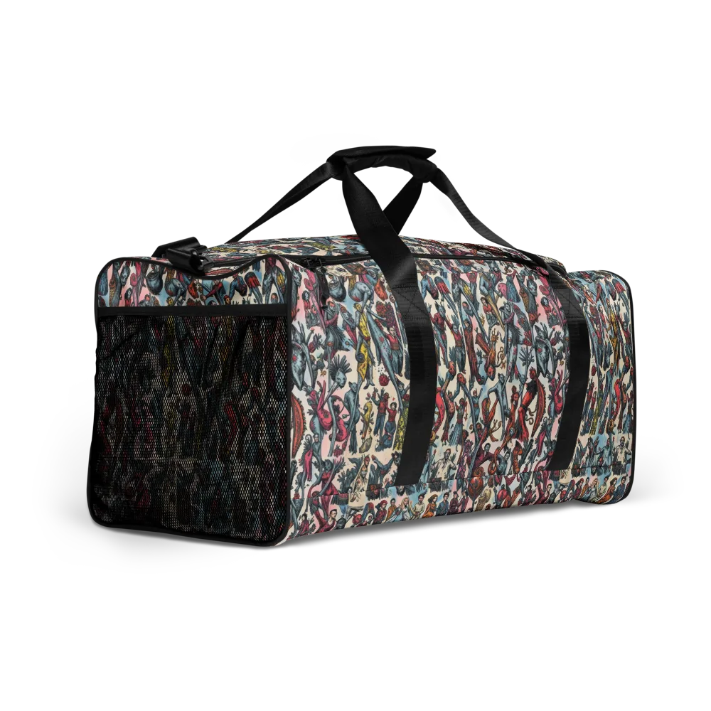 Freakshow Fête on Duffle Bag — Right Front