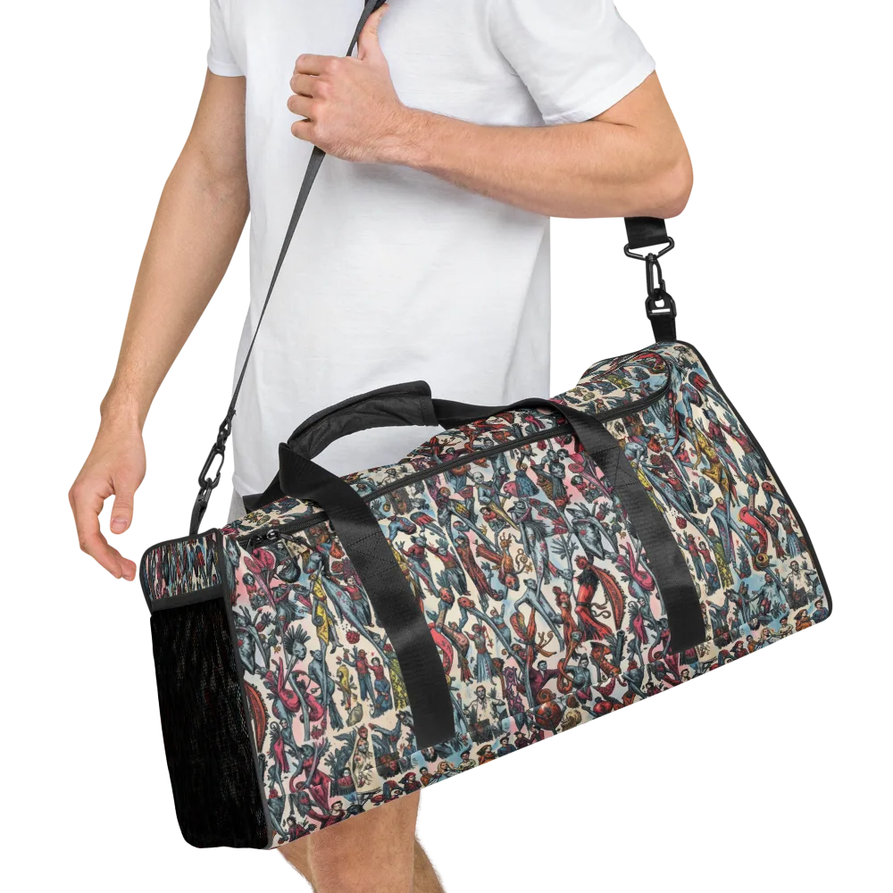 Freakshow Fête on Duffle Bag — Right Front