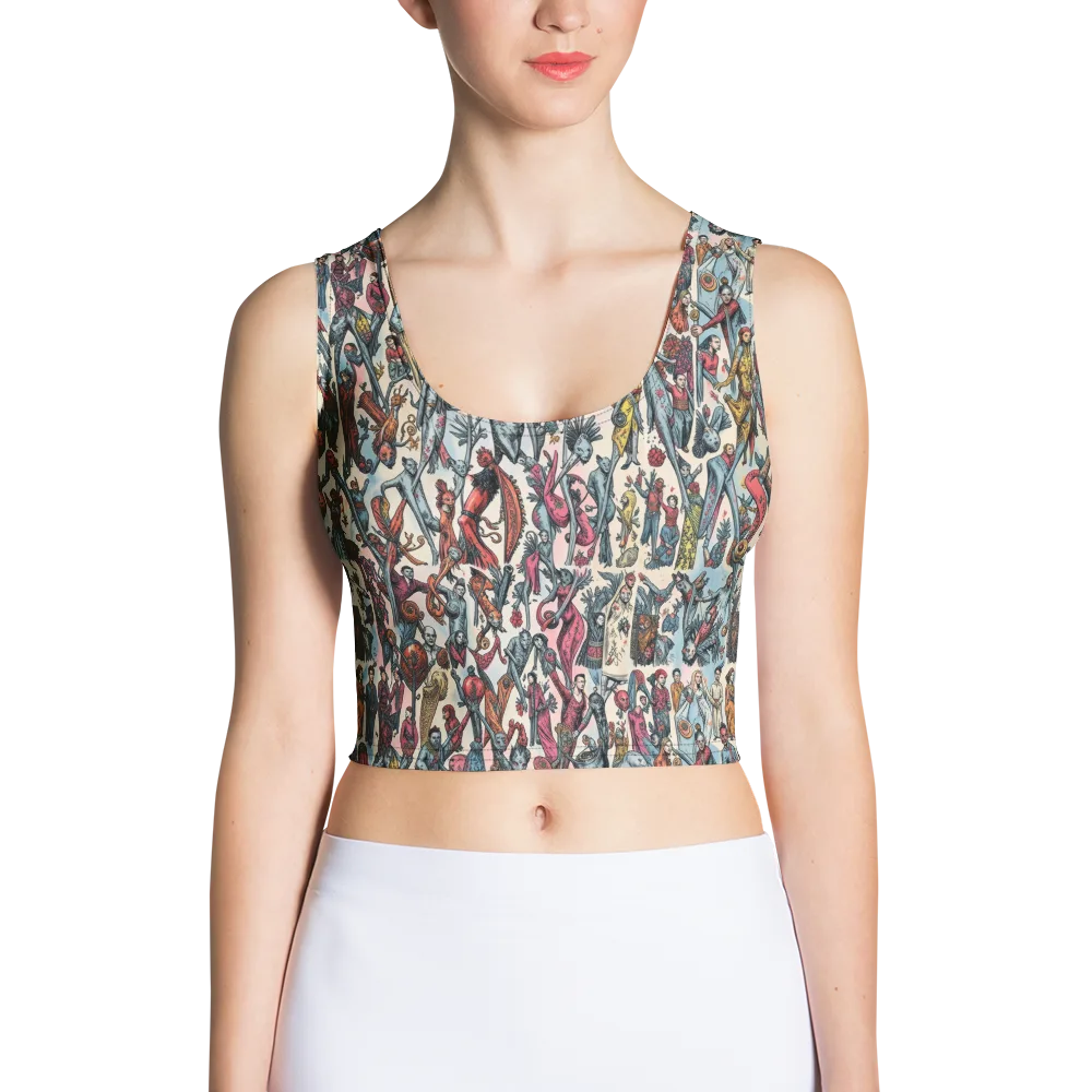 Freakshow Fête on Crop Top — Front