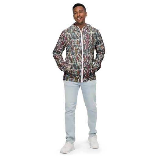 Freakshow Fête on a Men's Windbreaker