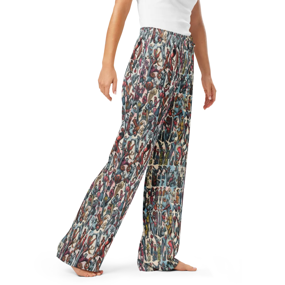 Freakshow Fête on Women's Pajama Pants — Right Front