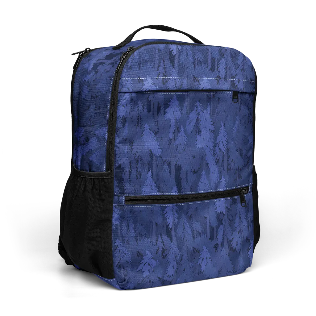 Indigo Evergreen on Utility Backpack — Right Front