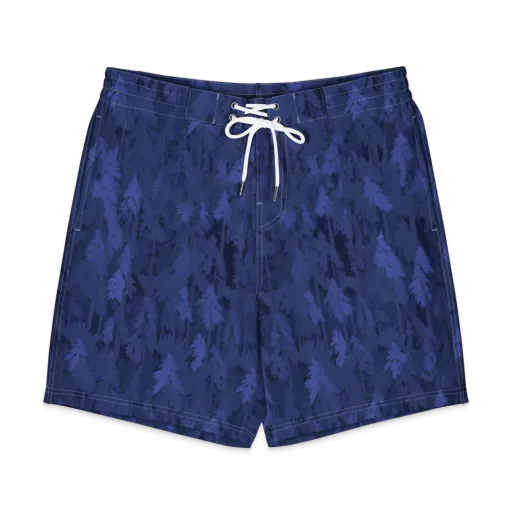 Indigo Evergreen on a Men's Board Shorts