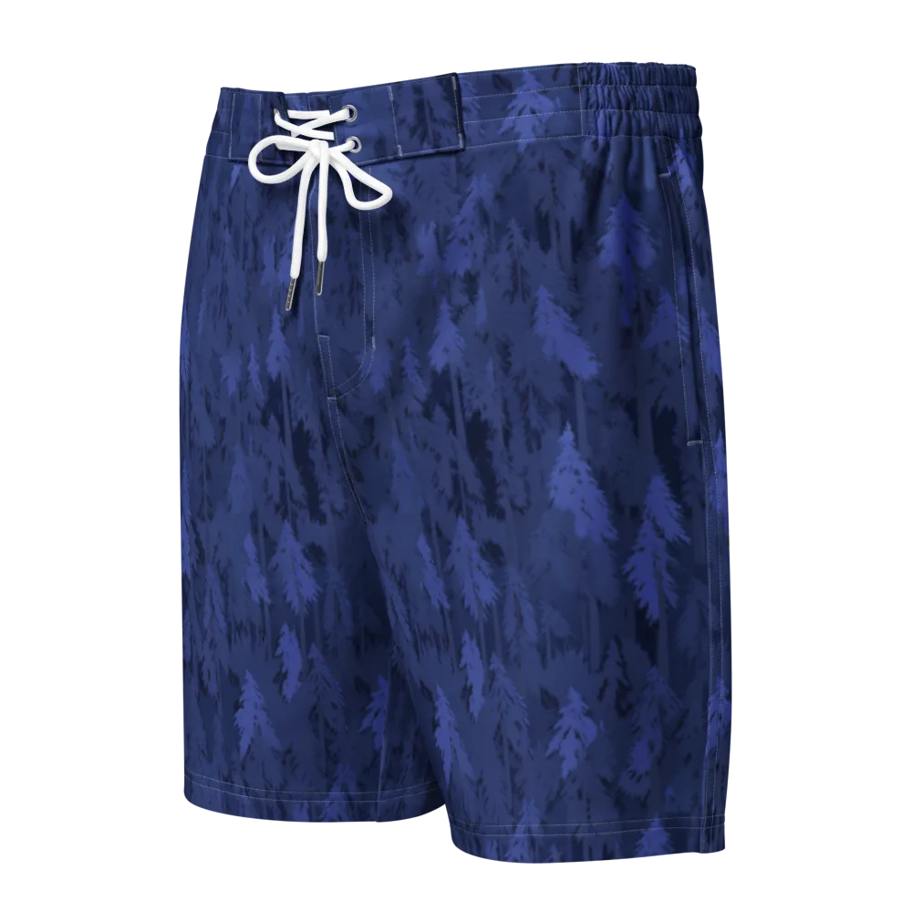 Indigo Evergreen on Men's Board Shorts — Front
