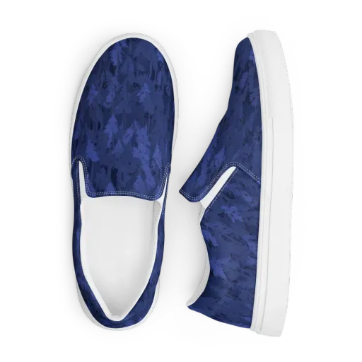 Indigo Evergreen on a Men's Slip-On Canvas Shoes