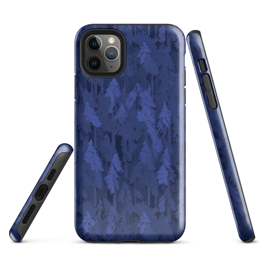 Indigo Evergreen on Tough Case for iPhone® — Front