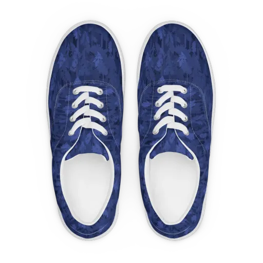Indigo Evergreen on a Men's Lace-Up Canvas Shoes