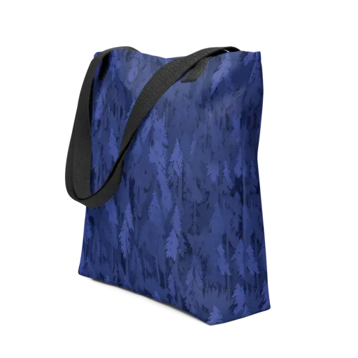 Indigo Evergreen on a Tote Bag