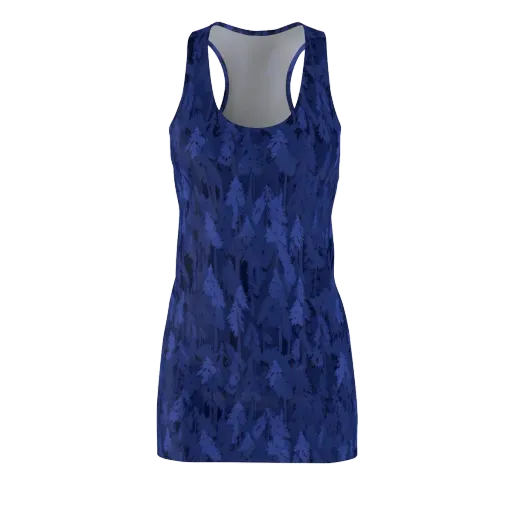 Indigo Evergreen on a Racerback Dress