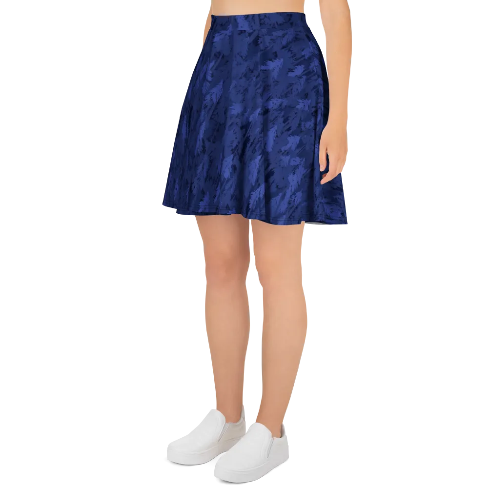 Indigo Evergreen on Skater Skirt — Left