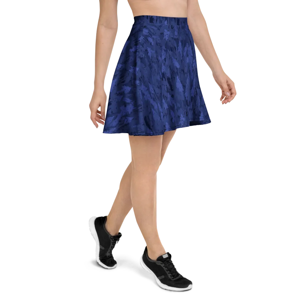 Indigo Evergreen on Skater Skirt — Right