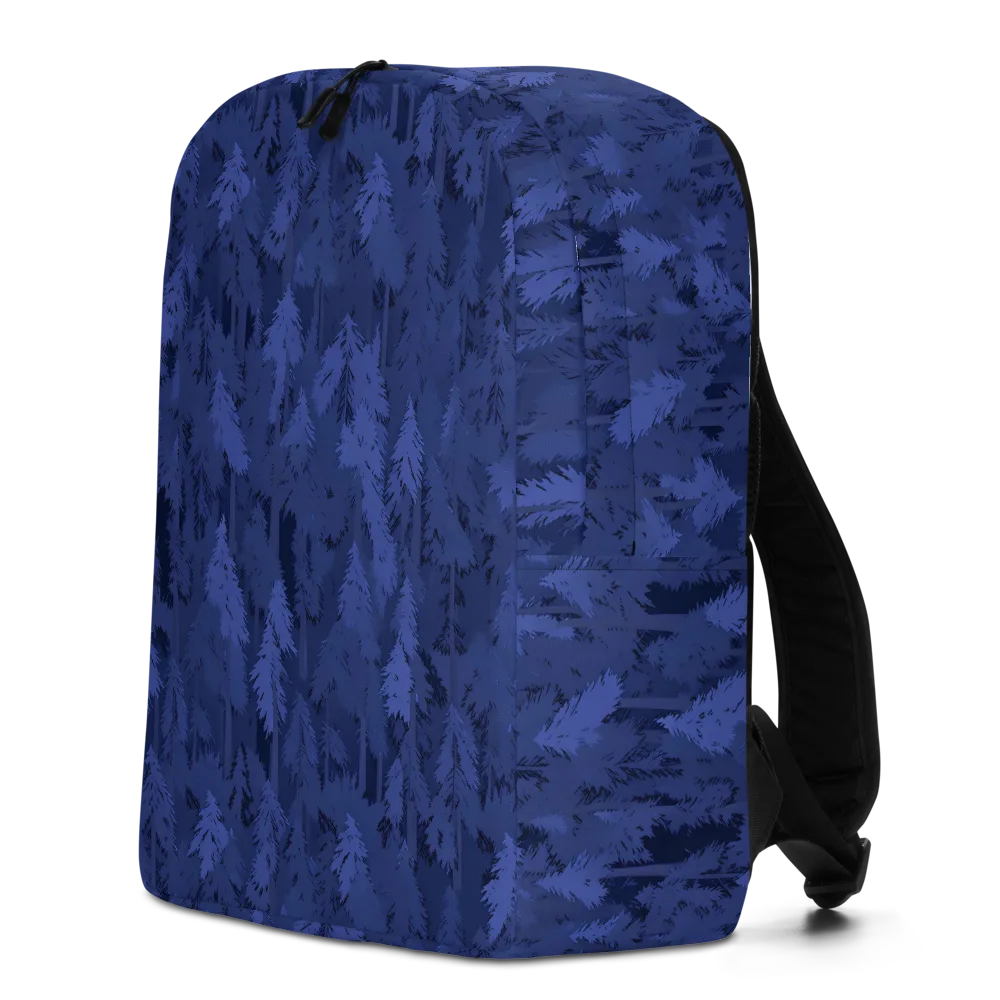 Indigo Evergreen on Minimalist Backpack — Left