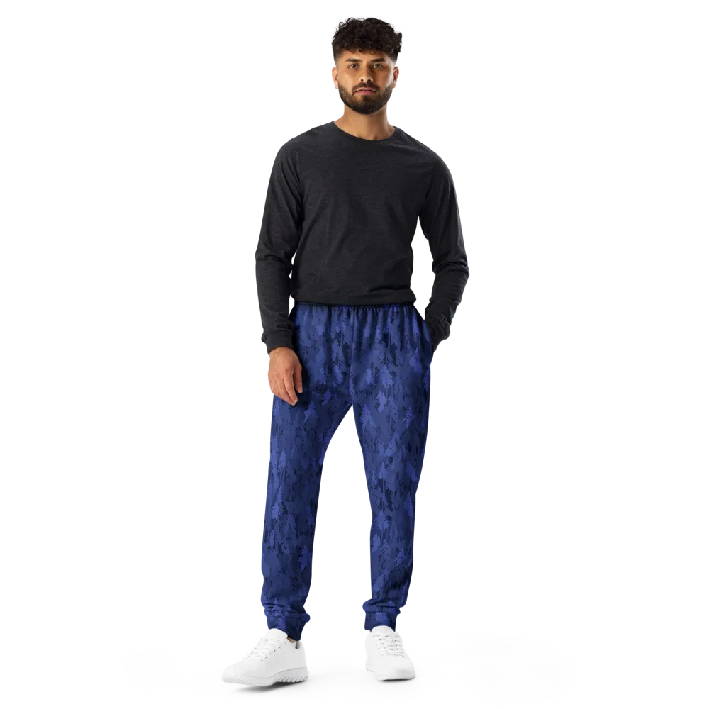 Indigo Evergreen on Men's Joggers — Front