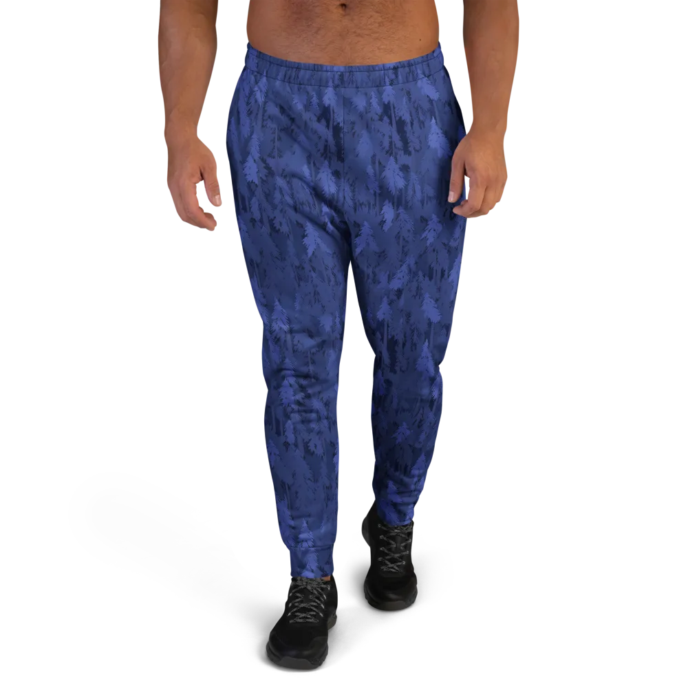 Indigo Evergreen on Men's Joggers — Front