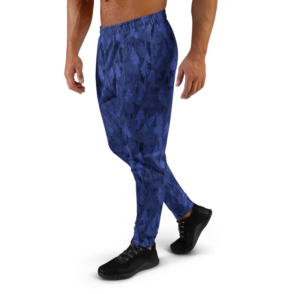 Indigo Evergreen on Men's Joggers — Left