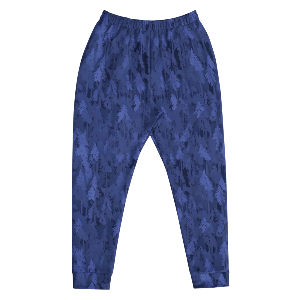Indigo Evergreen on Men's Joggers — Front