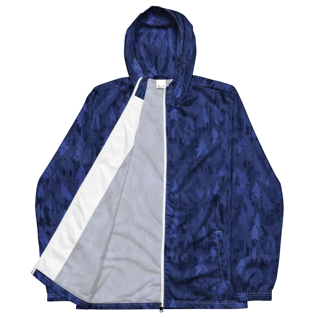 Indigo Evergreen on Men's Windbreaker — Front
