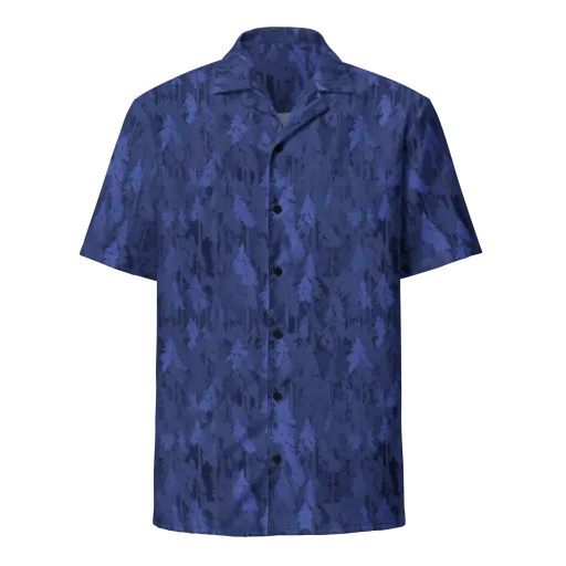 Indigo Evergreen on a Button Shirt