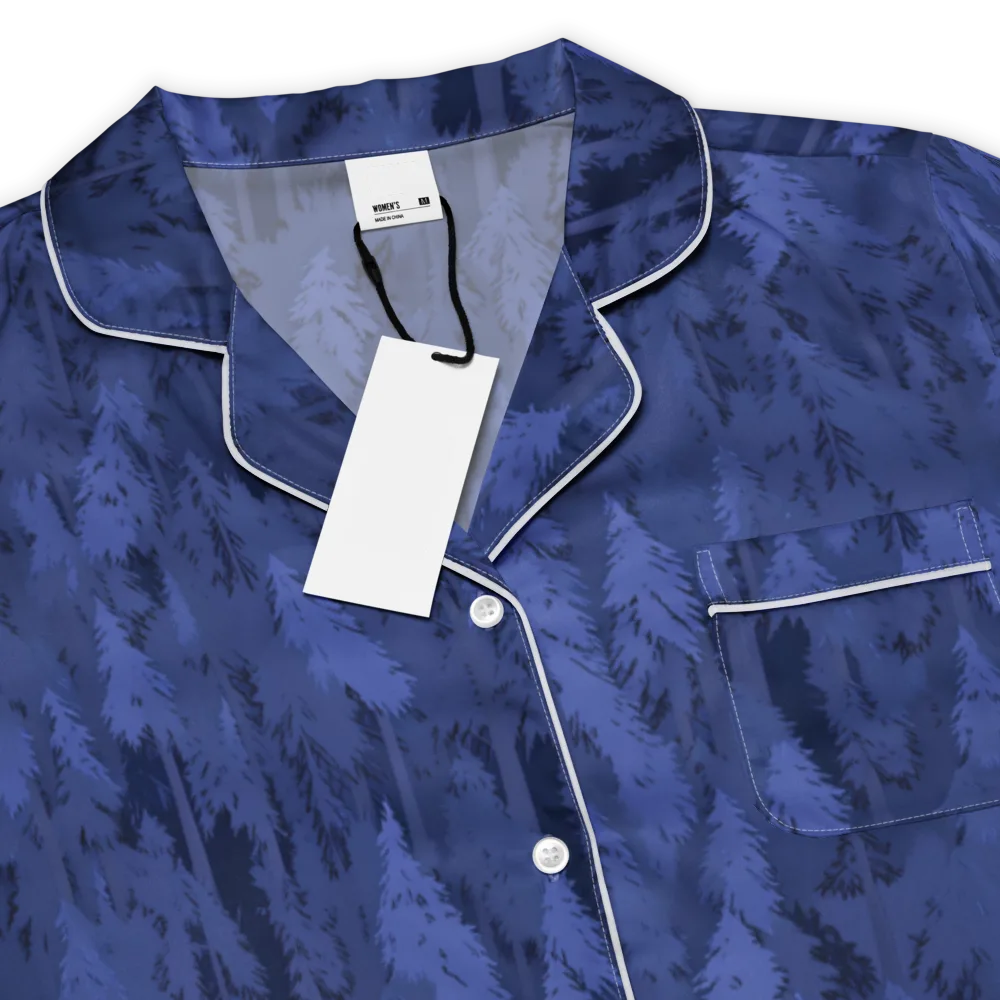 Indigo Evergreen on Women's Short Sleeve Pajama Top — Product details