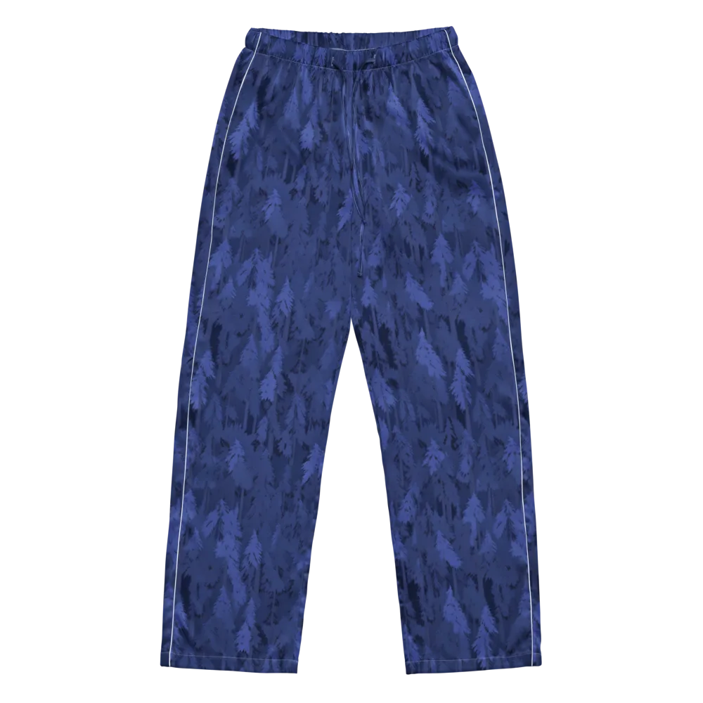 Indigo Evergreen on Women's Pajama Pants — Front