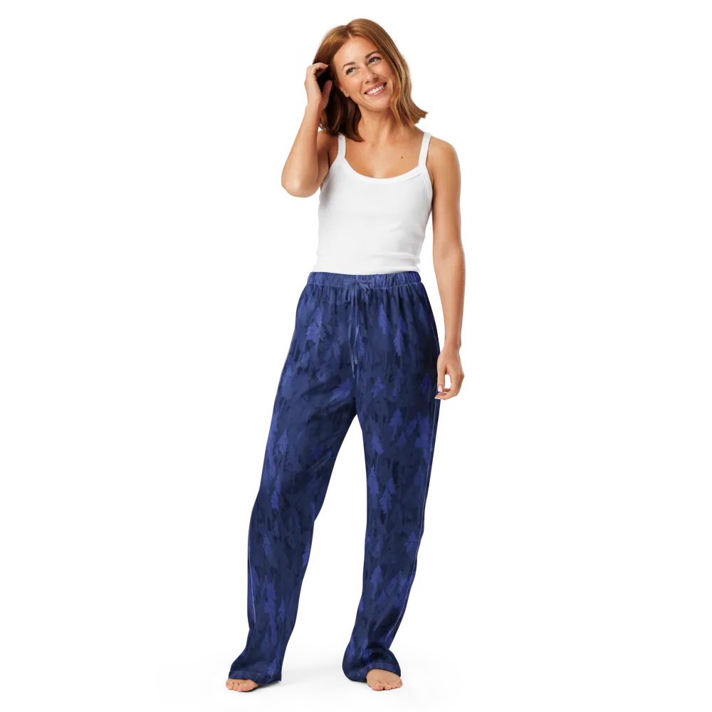 Indigo Evergreen on Women's Pajama Pants — Front
