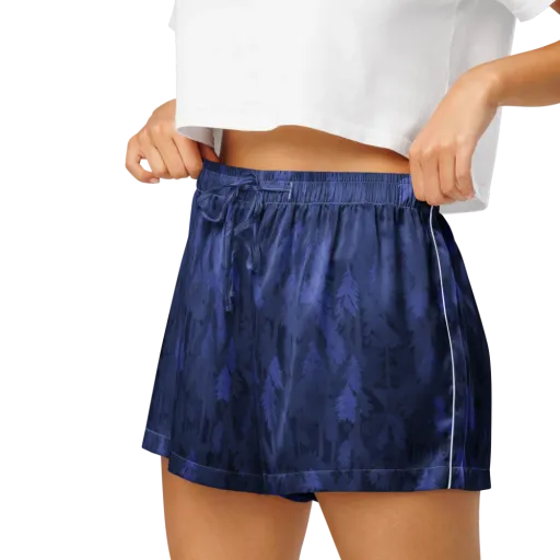 Indigo Evergreen on a Women's Pajama Shorts