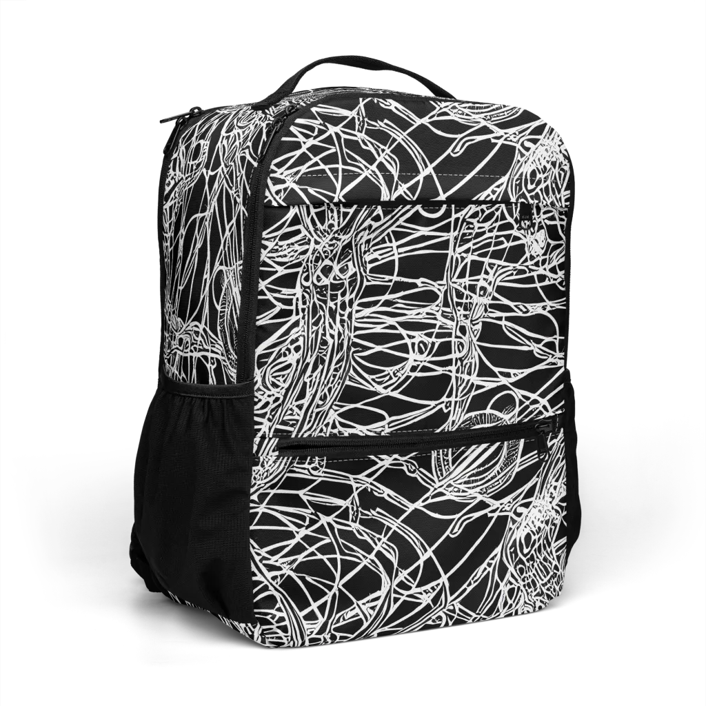 Ivory Entanglement on Utility Backpack — Right Front