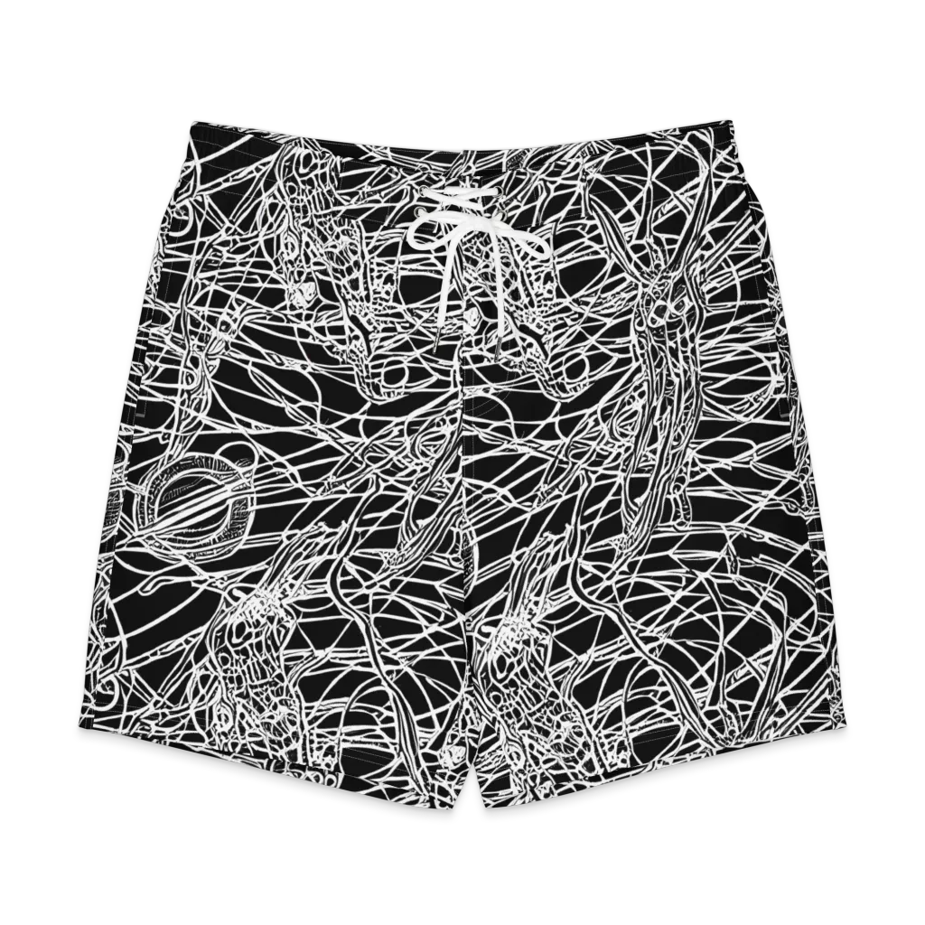 Ivory Entanglement on Men's Board Shorts — Front