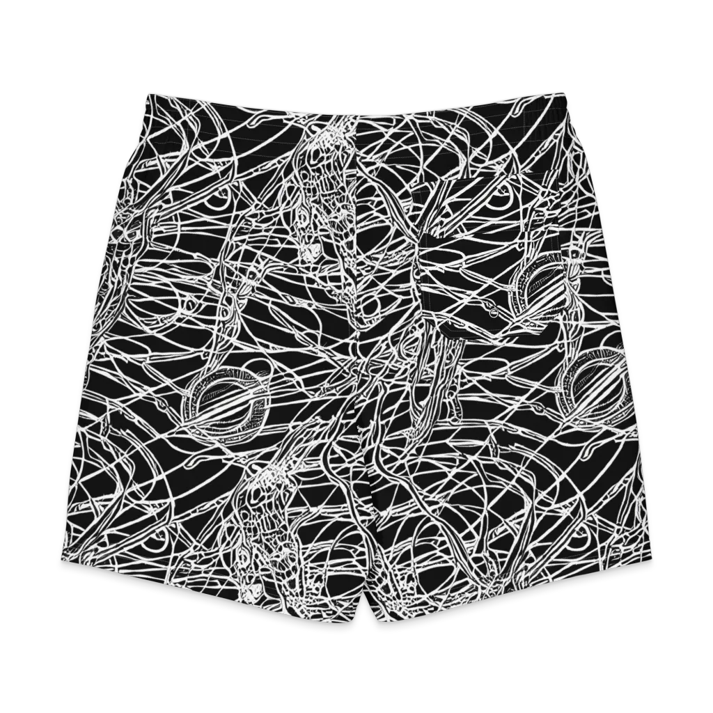 Ivory Entanglement on Men's Board Shorts — Back
