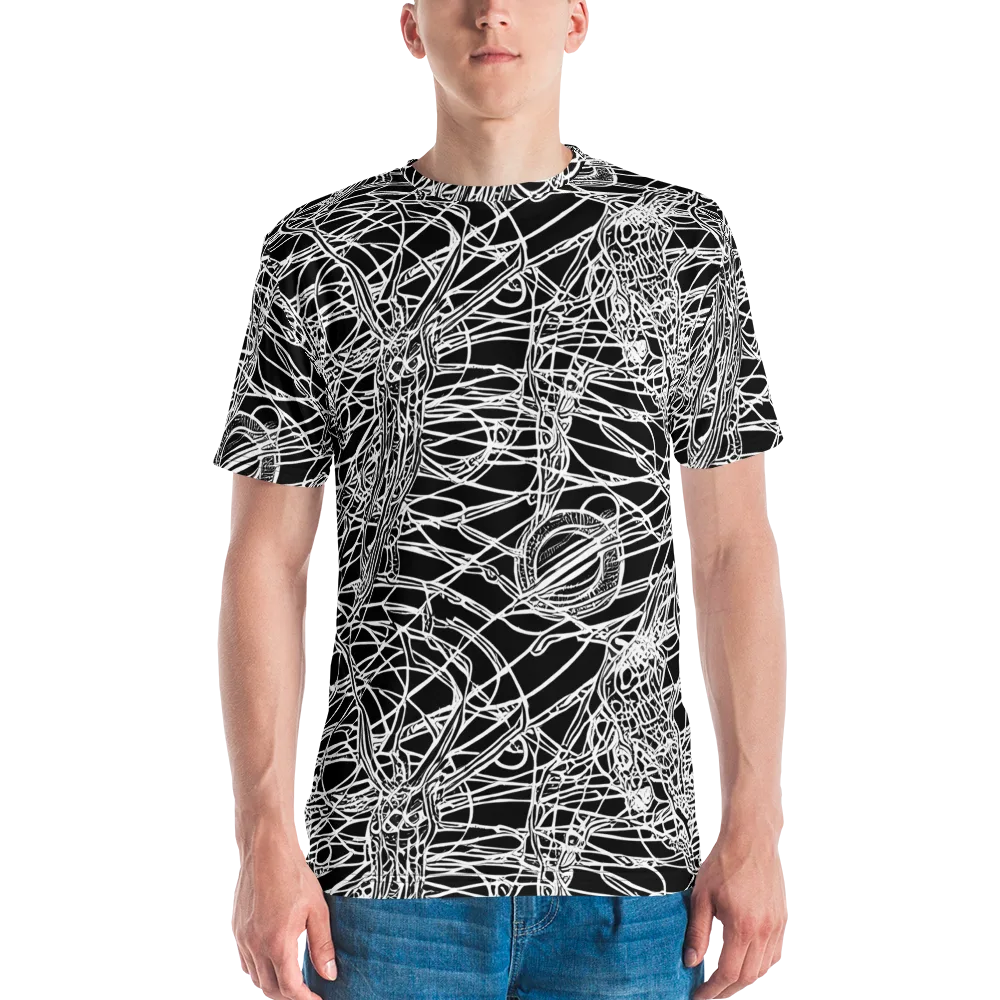 Ivory Entanglement on Men's Crew Neck T-Shirt — Front
