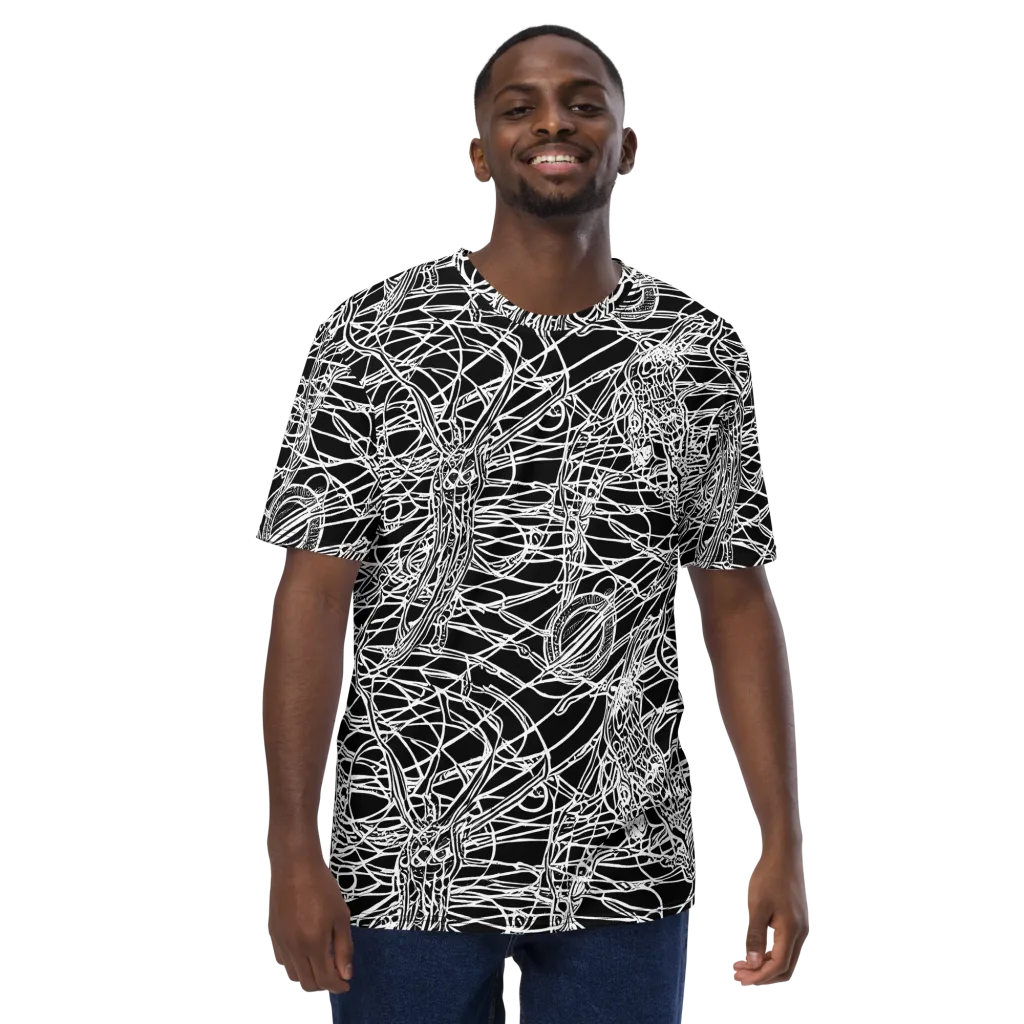 Ivory Entanglement on Men's Crew Neck T-Shirt — Front