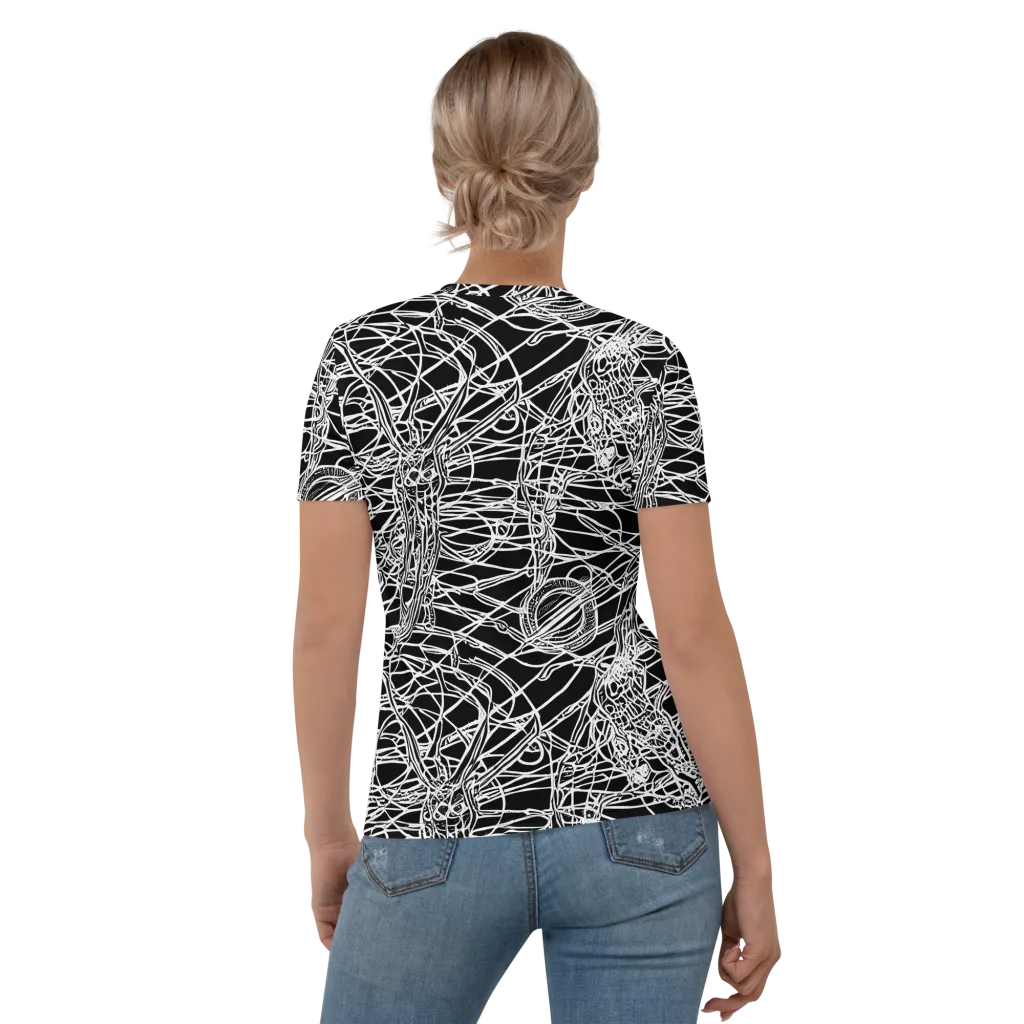 Ivory Entanglement on Women's Crew Neck T-Shirt — Back