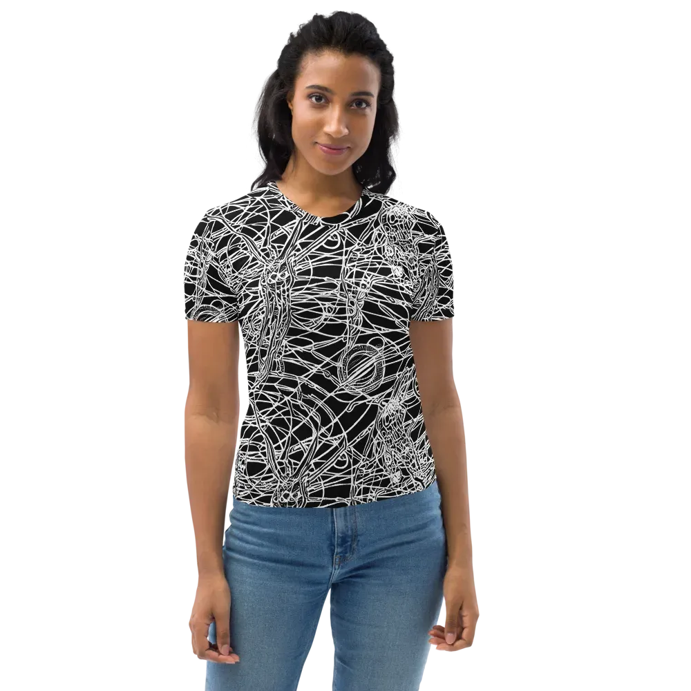 Ivory Entanglement on Women's Crew Neck T-Shirt — Front