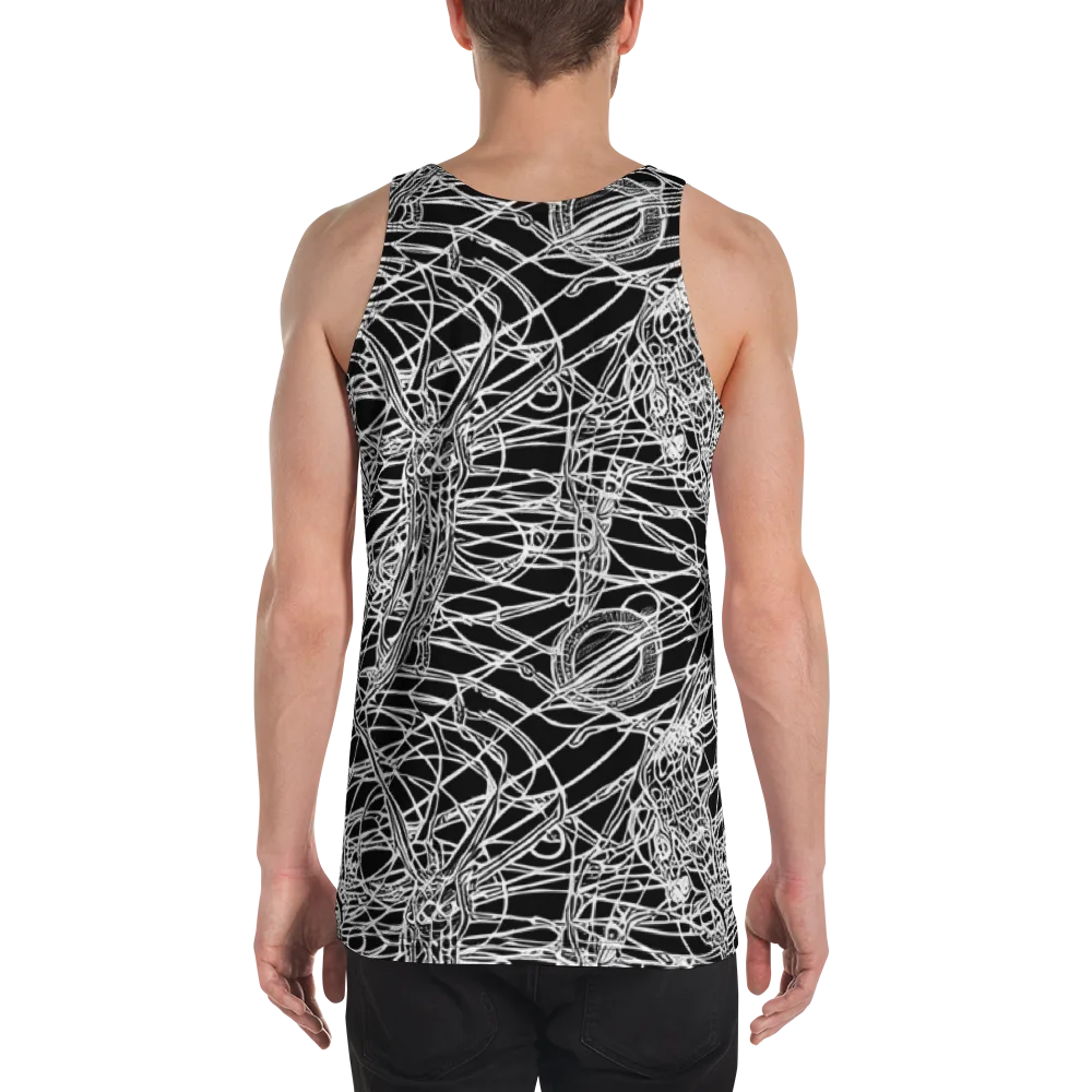 Ivory Entanglement on Men's Tank Top — Back