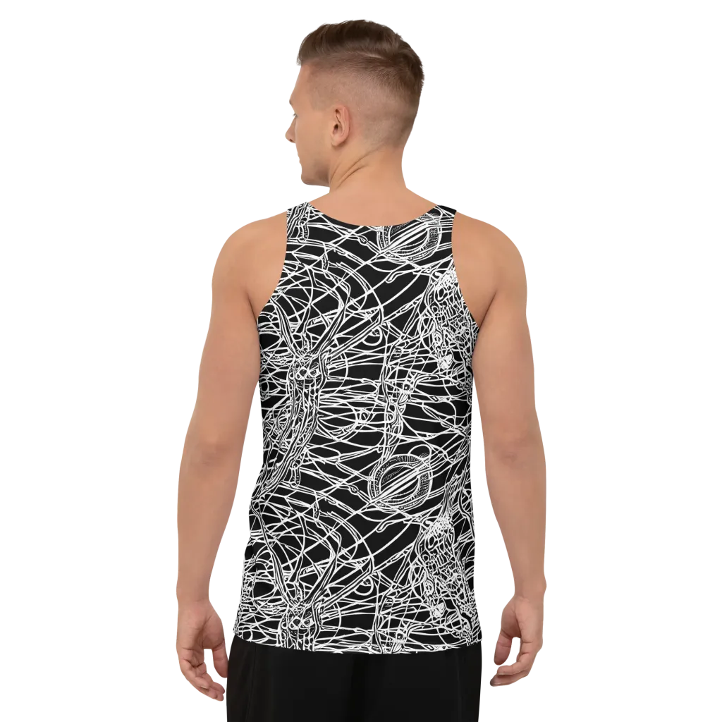 Ivory Entanglement on Men's Tank Top — Back