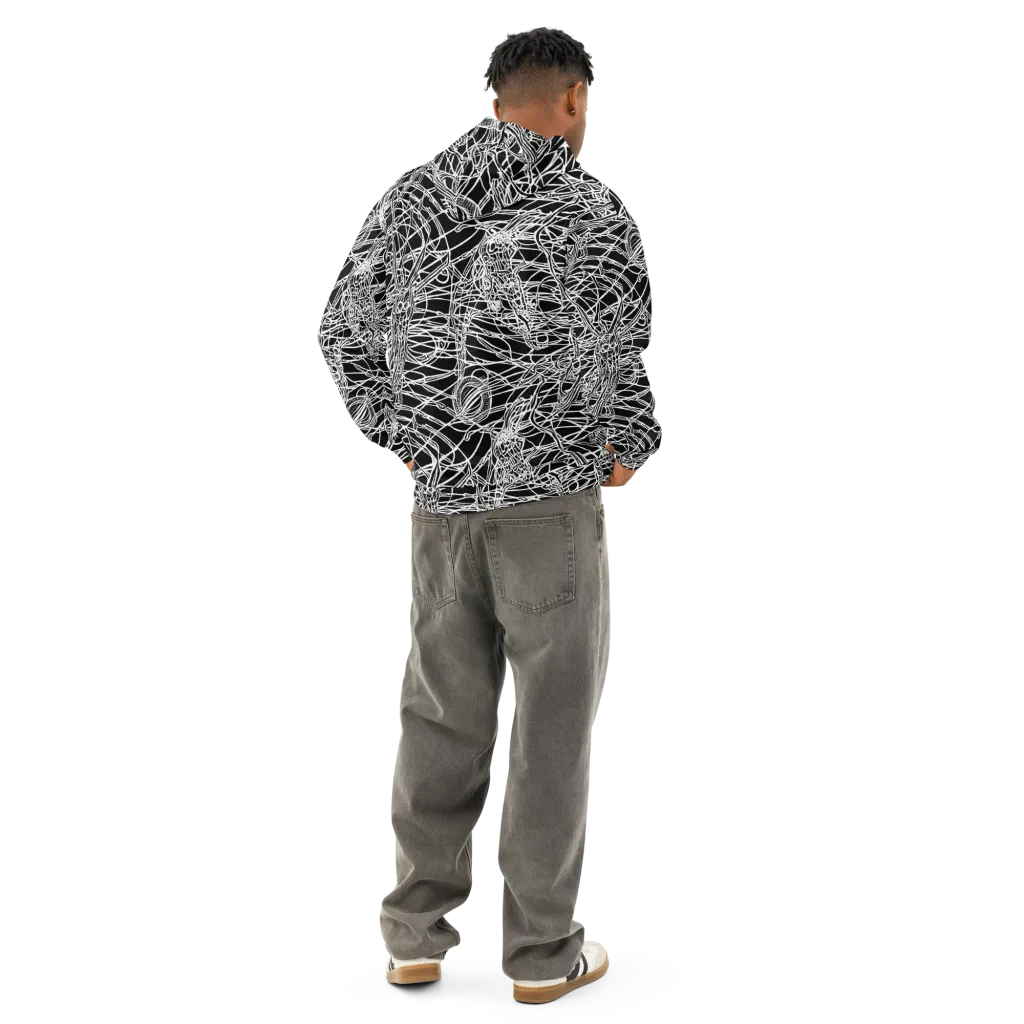 Ivory Entanglement on Cotton Hoodie — Back
